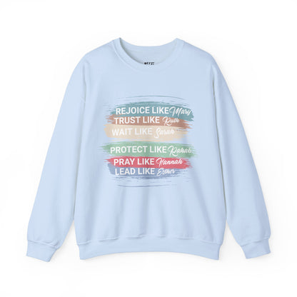 women-in-the-bible-list-women-sweatshirt-closeup-blue
