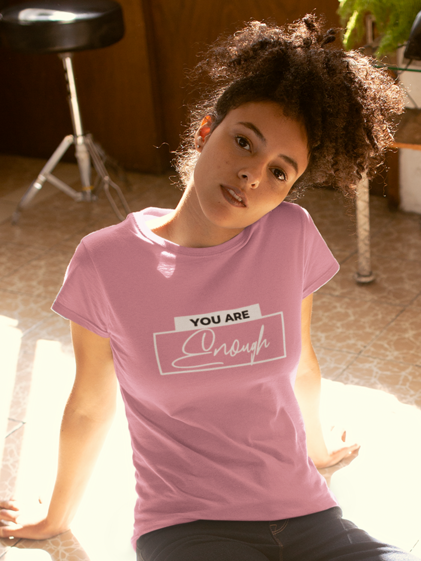 you-are-enough-woman-tee-azaela