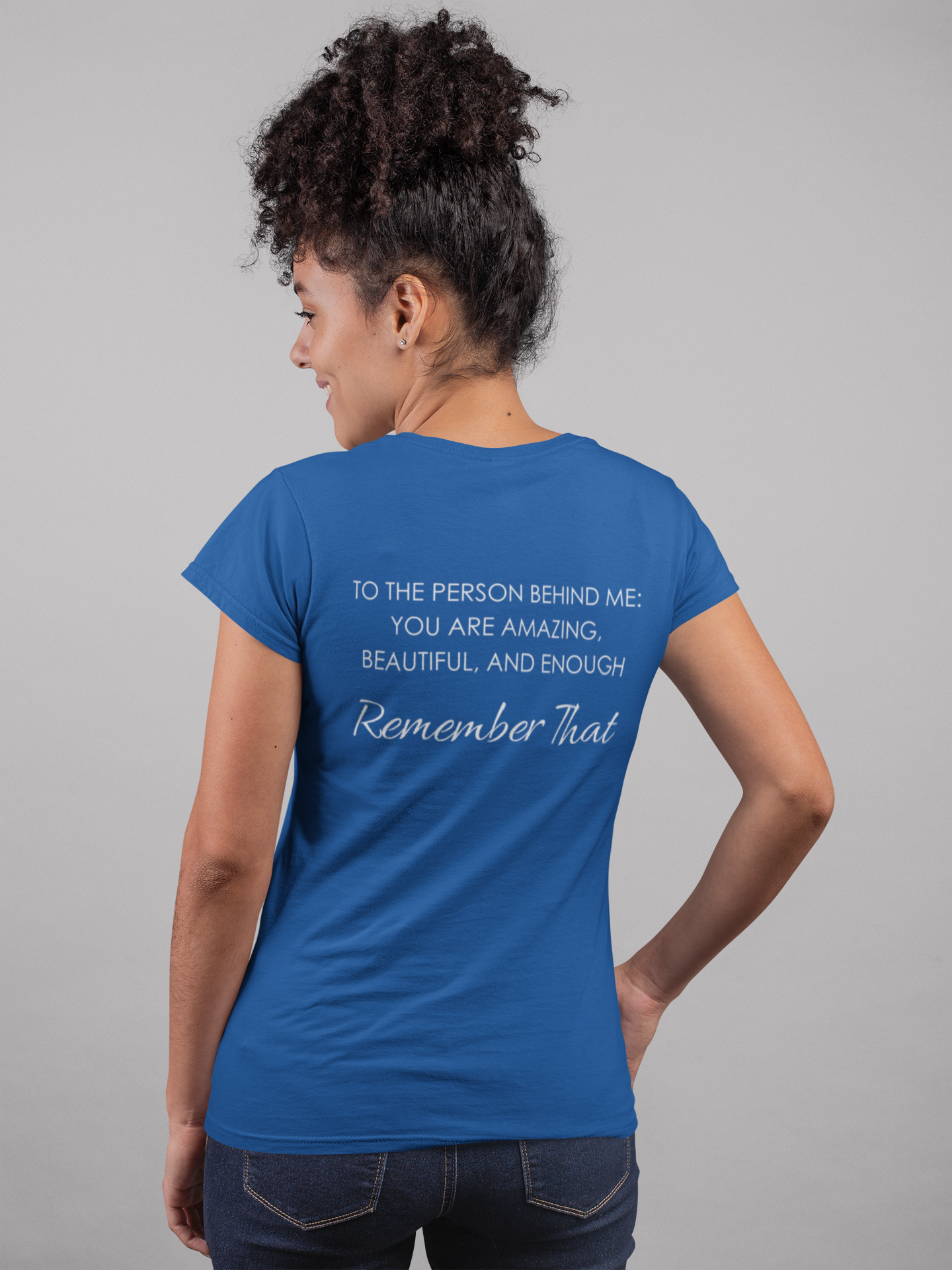 you-are-enough-woman-tee-back-royal