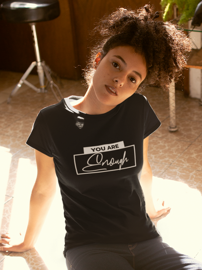 you-are-enough-woman-tee-black