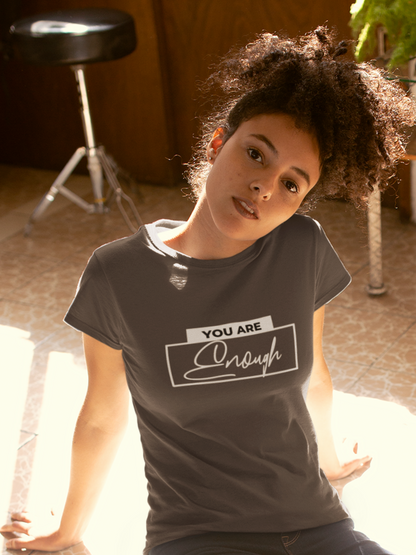 you-are-enough-woman-tee-dark-chocolate