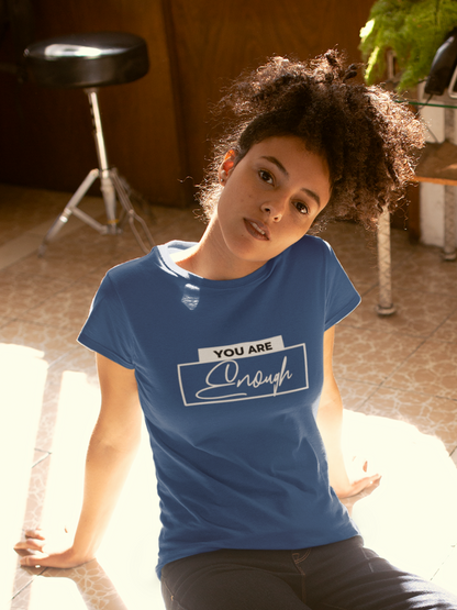 you-are-enough-woman-tee-royal